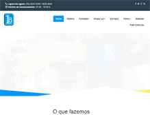 Tablet Screenshot of lbconstrucoes.com